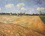 Field Canvas Paintings - The Plowed Field